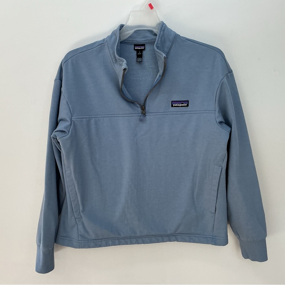 Patagonia Light Blue Zip-Up Fleece